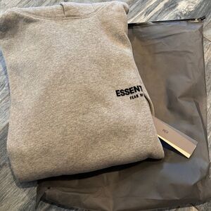 Fear of God Essentials Heather Gray Hoodie